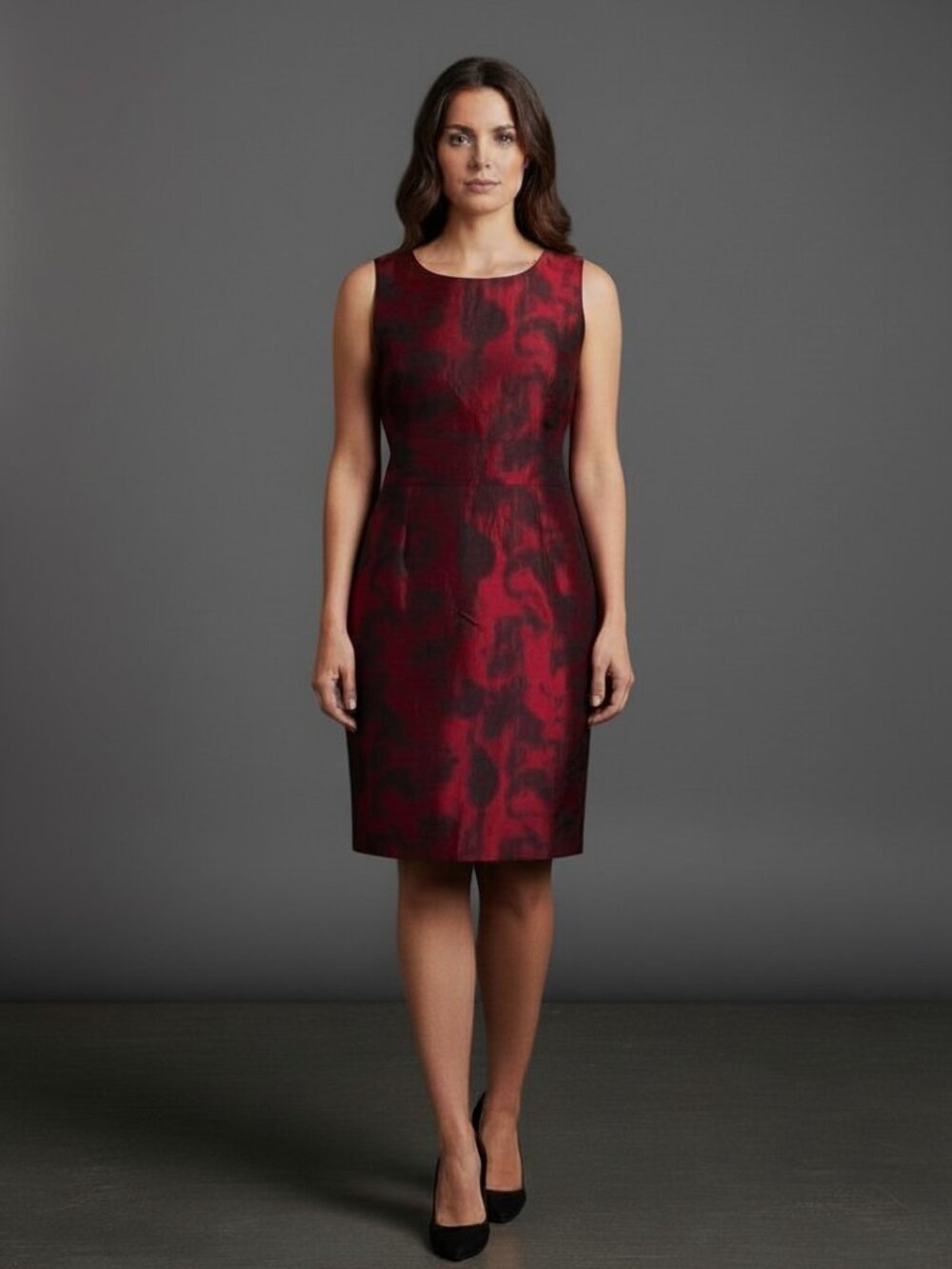 Banana Republic Cocktail Dress, Red & Black 8